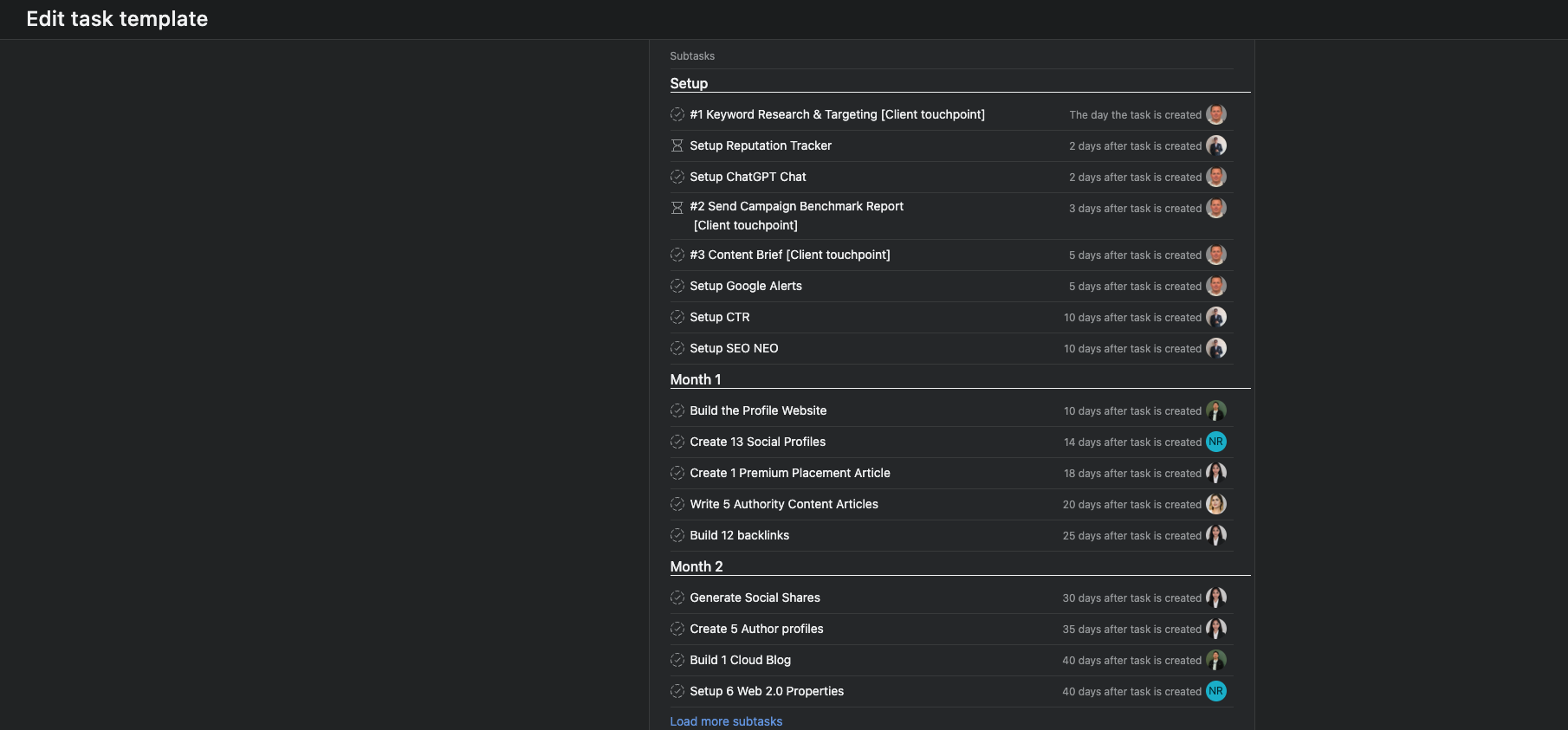 Task Templates